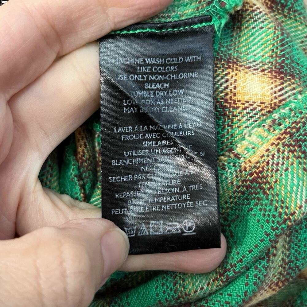 BDG Urban Outfitters Brixton Flannel Shirt Large Button Down Oversized Plaid - Picture 7 of 8